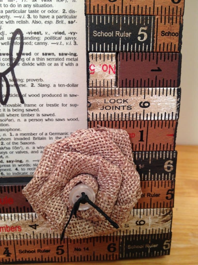 Back to School Craft: Vintage Ruler Picture Frame