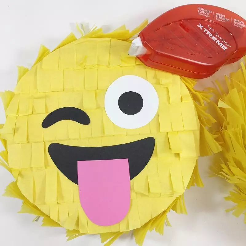 Create an Emoji Pinata Gift Box with this fun DIY from Creatively Beth
