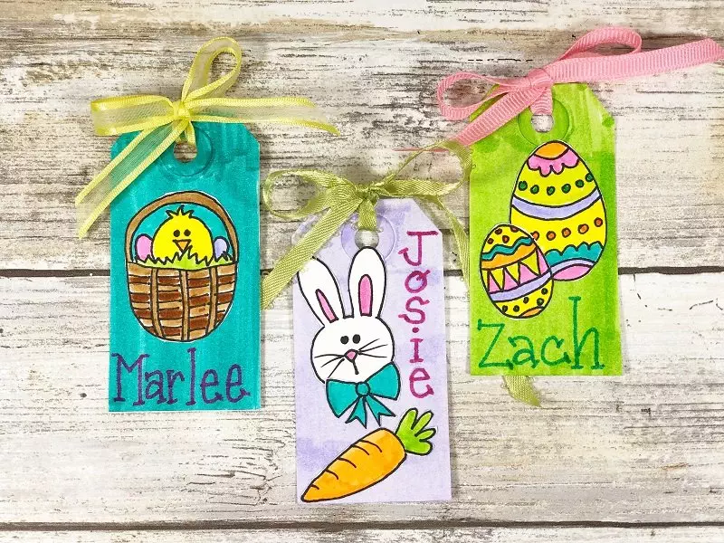 How to make Stickers from hand-drawn Doodles with Xyron Creatively Beth #creativelybeth #doodles #freedownload #printable #eastercrafts #xyron