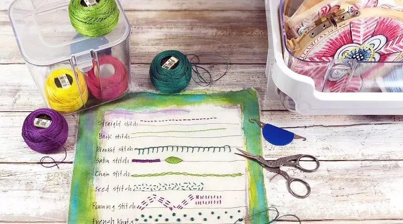 Four easy embroidery project ideas for beginners Creatively Beth #creativelybeth #embroidery #organization #deflecto