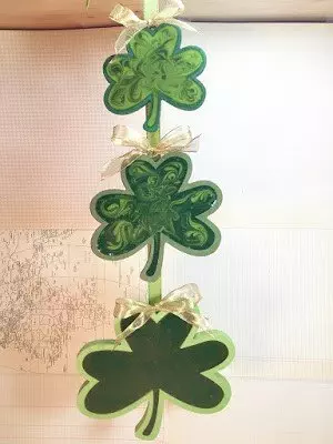Marbled Resin Shamrocks a St Patricks Day DIY Creatively Beth