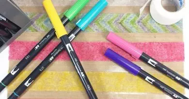 How to DIY Rainbow Washi Tape with Colorful Tombow Dual Brush Pens Creatively Beth #creativelybeth #diy #washitape #tombow #dualbrushpens #makeyourown