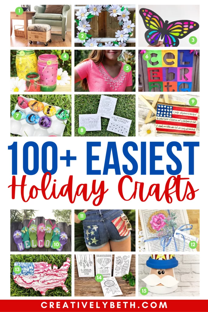 100 of the Easiest Holiday Crafts to Inspire Creativity All Year Creatively Beth #creativelybeth #theeasiestholidaycrafts #100holidaycrafts #craftsallyear #craftyearround