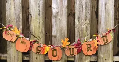 Easy DIY Pumpkin Garland with a Funny Fall Message Creatively Beth #creativelybeth #fall #garland #pumpkin #crafts #ohmygourd