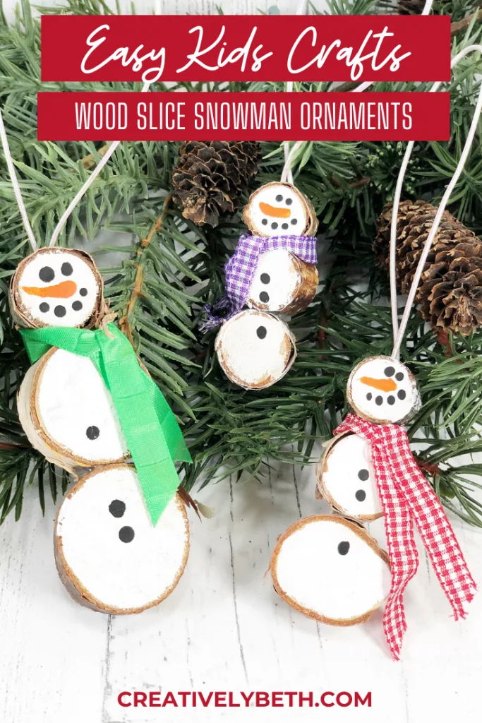Tree Branch Snowman Ornaments