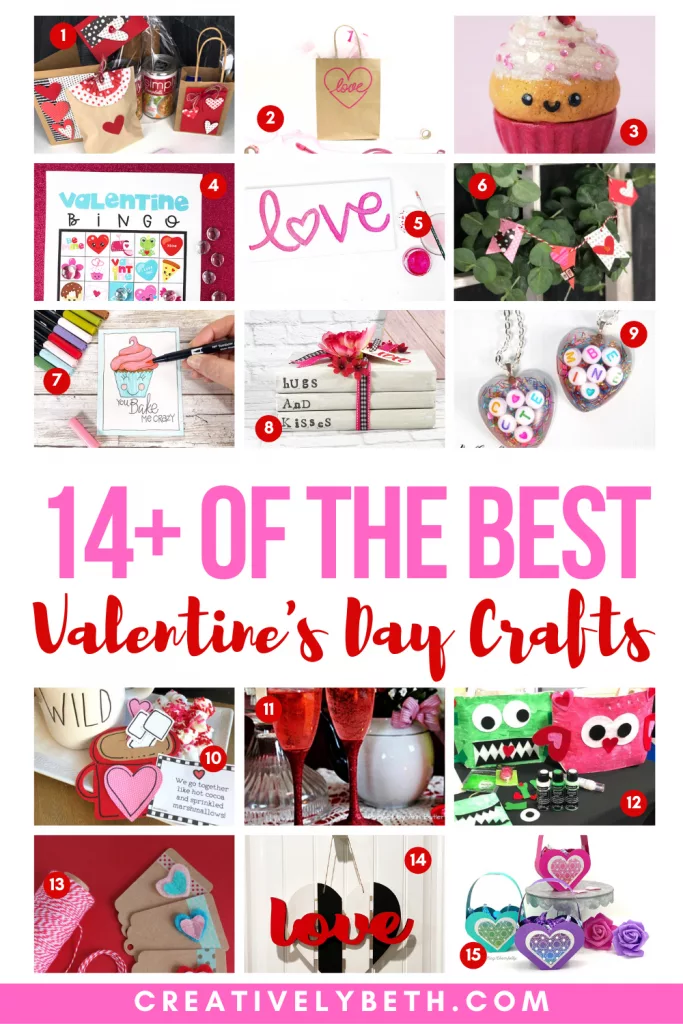 The Best Valentine's Day Crafts Creatively Beth #creativelybeth #valentinesdaycrafts #roundup #teamcreativecrafts
