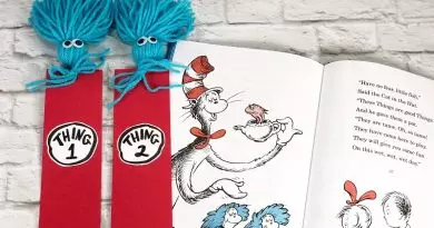 Dr. Seuss Quote Printable Bookmarks with a FREE Download Creatively Beth #creativelybeth #drseuss #freeprintable #thing1andthing2 #bookmarks #catinthehat #readacrossamericaweek