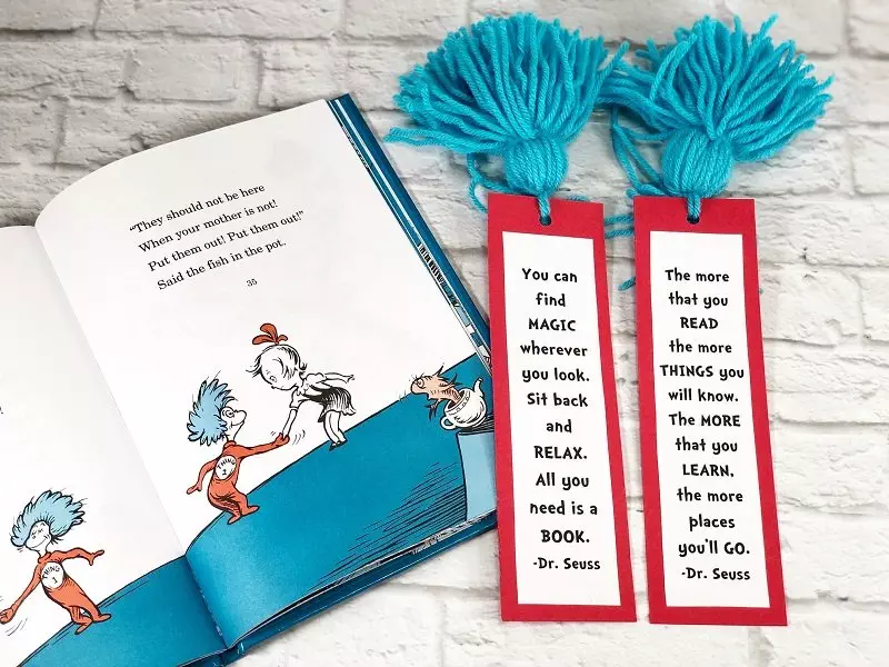 Dr. Seuss Quote Printable Bookmarks with a FREE Download