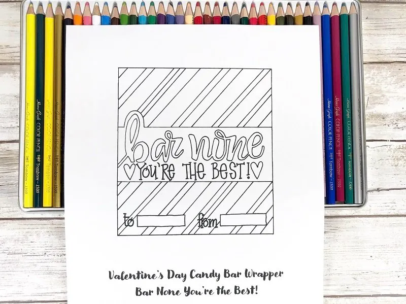 Free Printable Candy Bar Wrappers for Valentine's Day