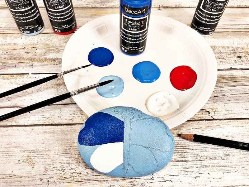 Patriotic Painted Rocks to Celebrate America