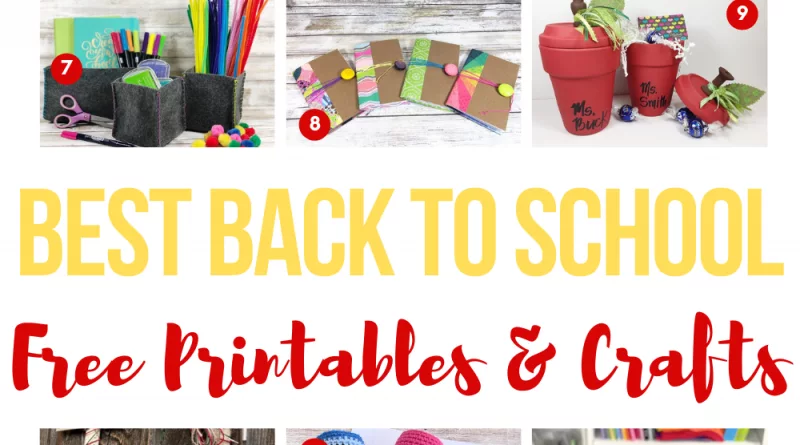 The BEST Back to School Crafts and Free Printables Creatively Beth #creativelybeth #bestbacktoschoolcrafts #bestbacktoschoolprintables #backtoschool #freeprintable