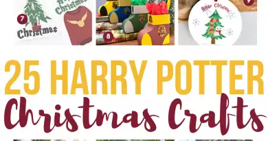 The Best Harry Potter Christmas Crafts Creatively Beth #creativelybeth #harrypotter #christmas #crafts