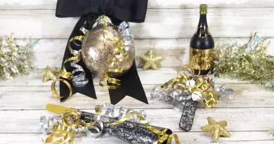 Recycled New Year Noisemakers with Christmas Supplies by Creatively Beth #creativelybeth #newyearseve #noisemakers #diy #crafts #upcycled #recycled