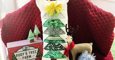 Upcycled Christmas Tree Pillow with Fairfield by Creatively Beth #creativelybeth #madewithffw #polyfil #pillowparty2021 #christmas #upcycled