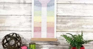 How to Make a Rainbow Wall Hanging with Easy Hand Embroidery Stitches by Creatively Beth #creativelybeth #embroidery #beginner #rainbow #stitching