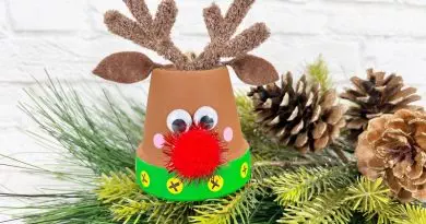 Dollar Tree Christmas Clay Pot Reindeer Ornament by Creatively Beth #creativelybeth #christmas #ornament #dollartree #claypot #reindeer