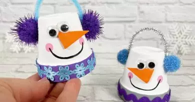 Dollar Tree Christmas Crafts Clay Pot Snowman Creatively Beth #creativelybeth #dollartree #diy #snowman #claypot #crafts