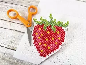 Strawberry Cross Stitch Pattern Free Printable Cut Out Creatively Beth