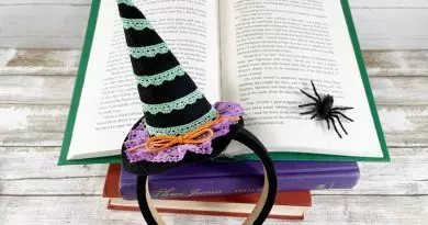 No Sew Witch Hat Headband with E6000 Fabri-Fuse by Creatively Beth #creativelybeth #e6000 #frabrifuse #witchhat #feltcrafts #headband #halloween #costume