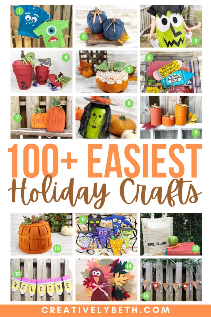 100 of the Easiest Holiday Crafts to Inspire Creativity All Year Creatively Beth #creativelybeth #theeasiestholidaycrafts #100holidaycrafts #craftsallyear #craftyearround
