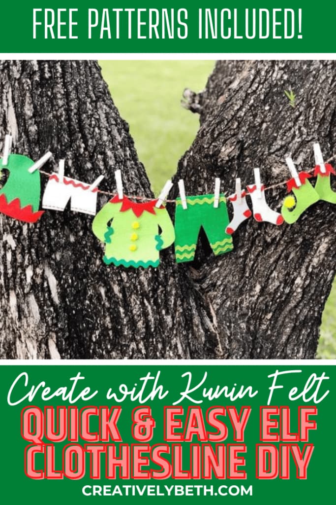Elf Clothesline Garland with FREE Printable