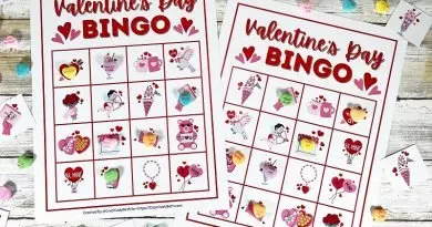 Valentine Bingo Cards Free Printable 24 Set Game Creatively Beth #creativelybeth #freeprintable #valentinesday #bingo #card #game #download #callingcards #valentine