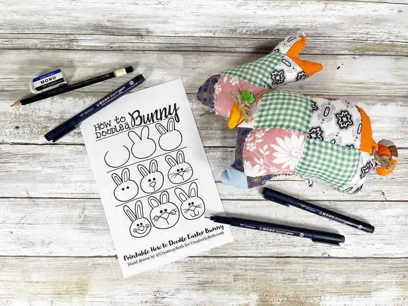 How to doodle the easter bunny