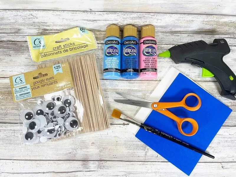 Craft Stick Shark Dollar Tree Kids Craft