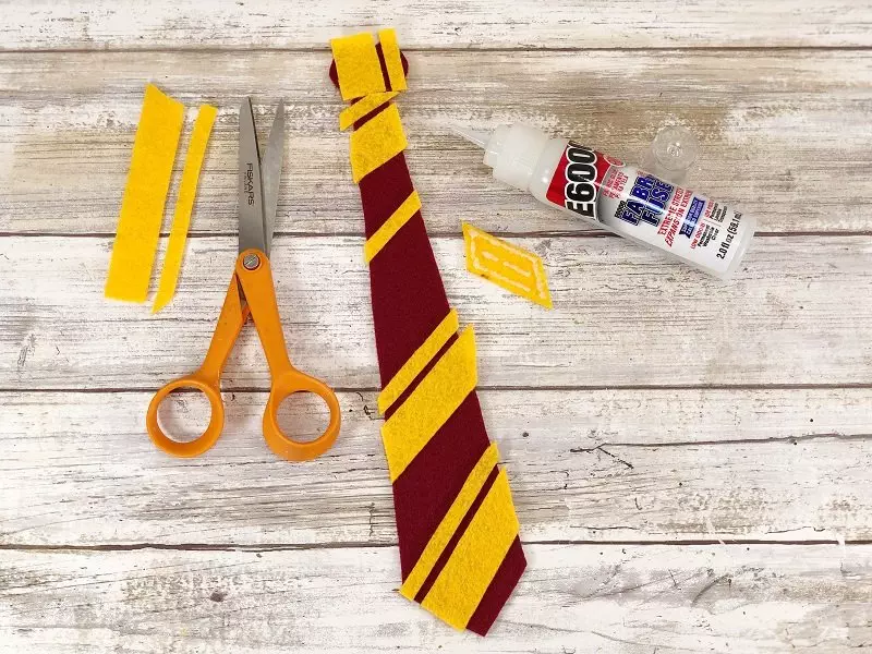 Hogwarts House Tie Bookmarks Harry Potter Crafts