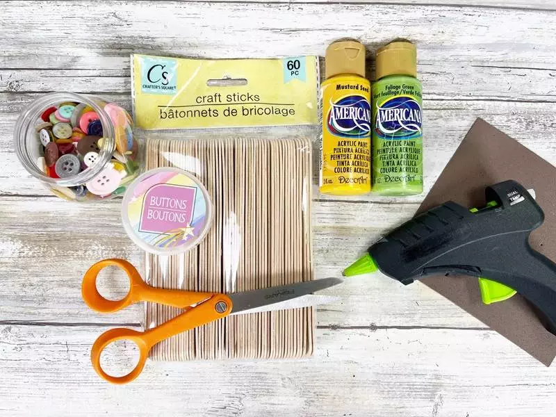 DIY Craft Stick Sunflower