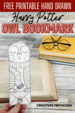 FREE Harry Potter Owl Bookmark to Print and Color