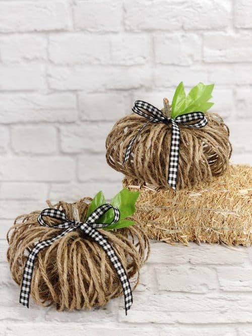 String Pumpkins 5 Minute Twine Pumpkins to Create for Fall