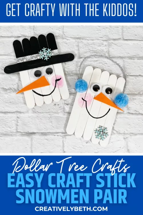 Dollar Tree DIY Wooden Spoon Snowman