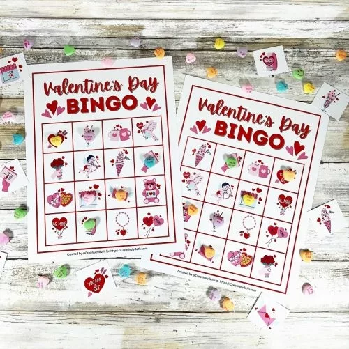 Valentine Bingo Cards Free Printable (24 Sets)