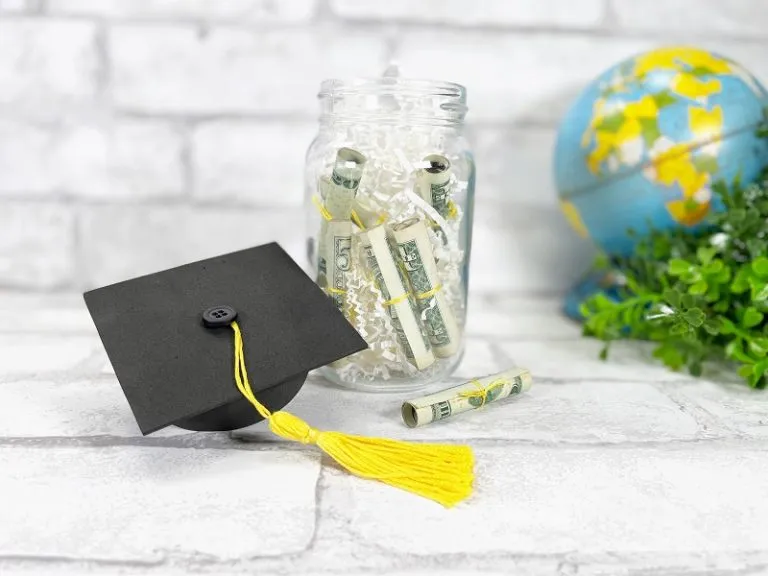 Dollar Tree DIY Mason Jar Graduation Cap