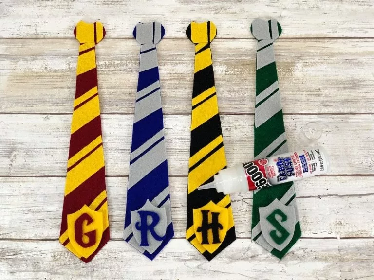 Hogwarts House Tie Bookmarks Harry Potter Crafts