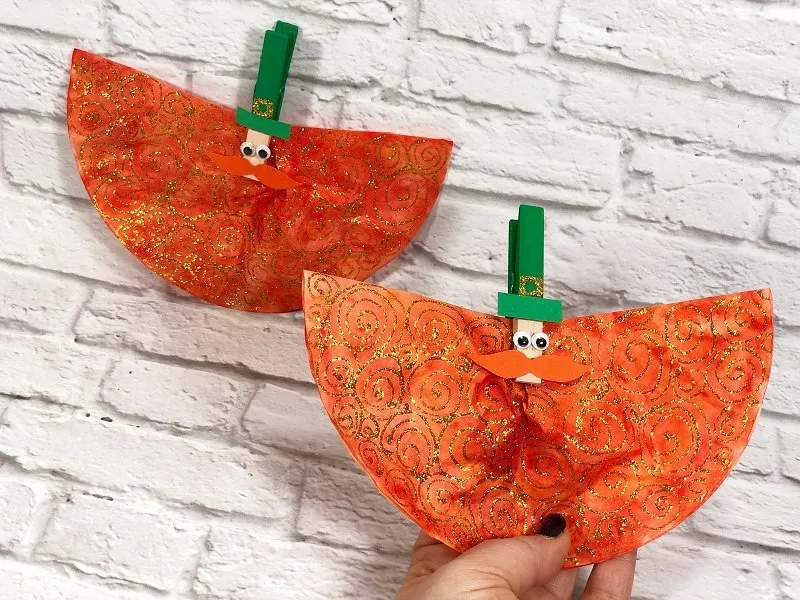 Dollar Tree Coffee Filter Leprechauns