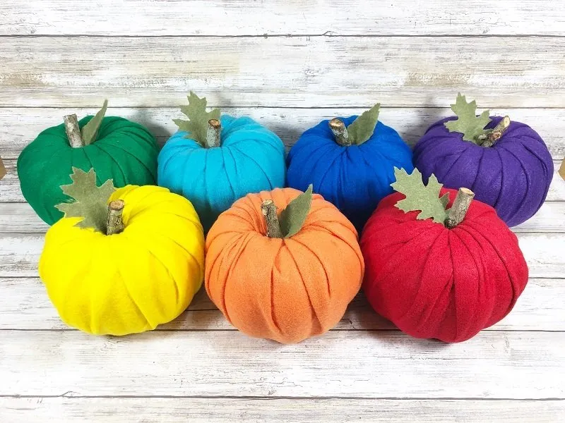 How to DIY Rainbow Dollar Tree Pumpkins