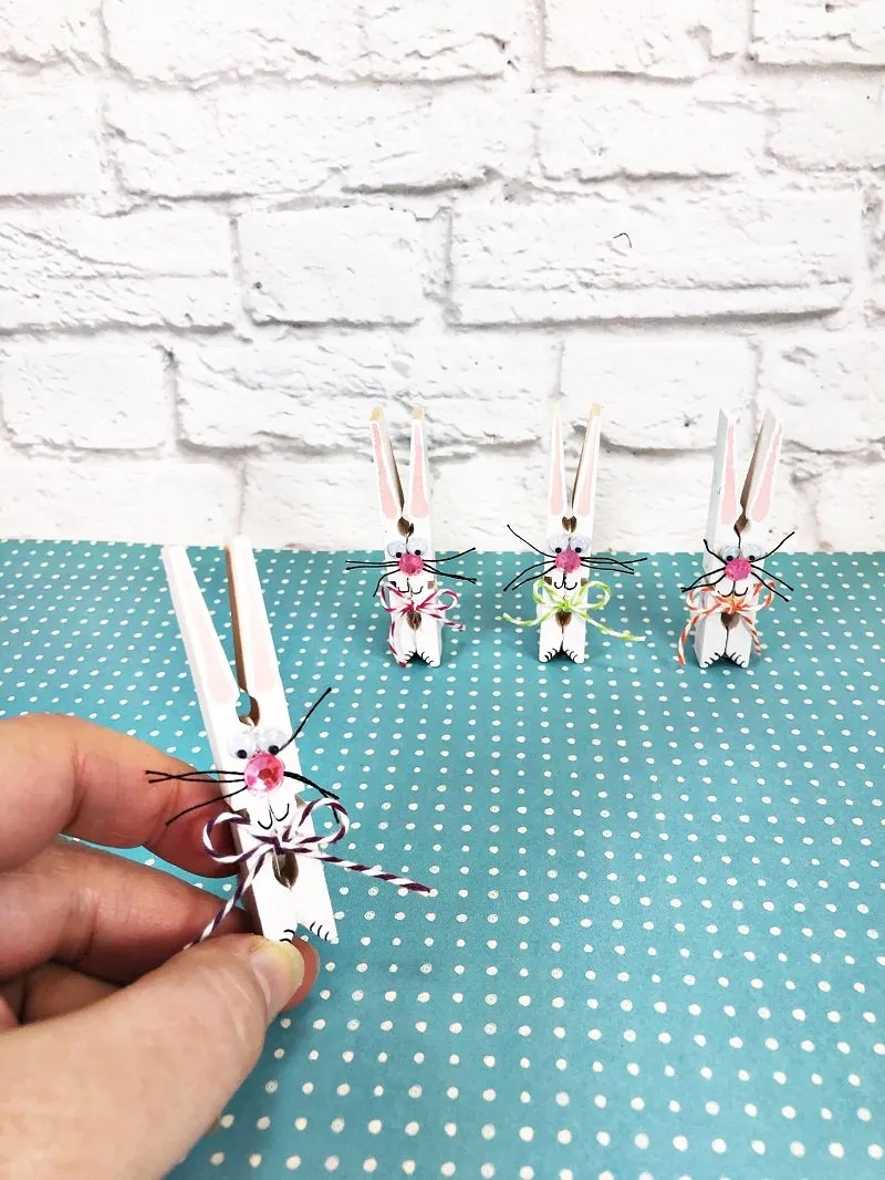 Dollar Tree Clothespin Bunnies