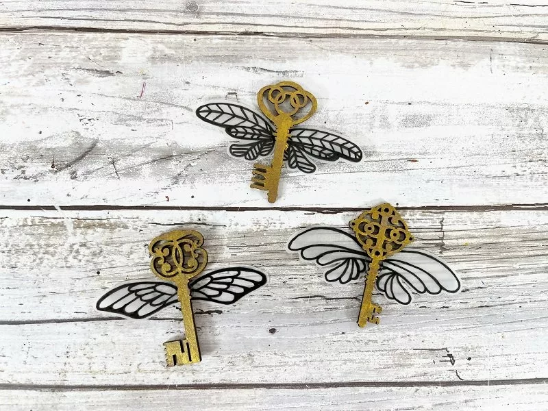 Harry Potter Crafts DIY Flying Keys Free Printable Wings