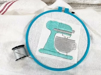 Mini Kitchen Tools Machine Embroidery Designs Fill Stitch 