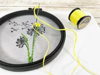 How To Make Embroidery Hoop Art Using Tulle