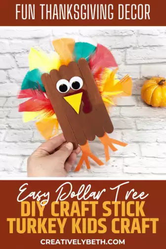 Get Crafty this Thanksgiving with an Easy Craft Stick Turkey Craft • The  Simple Parent
