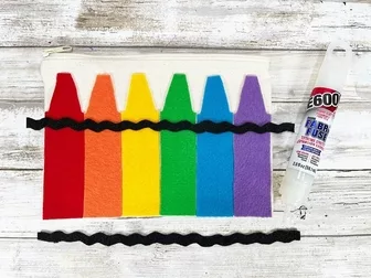 Modern Rainbow Personalized Pencil Pouch – Meredith Collie Paper & Design