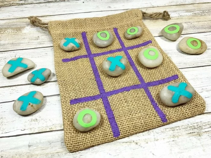 DIY Your Own Game Tic Tac Toe: Football - The Rustic Brush