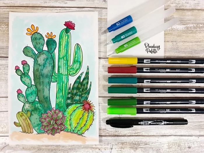 Watercolor Art Journaling with Tombow Dual Brush Pens!
