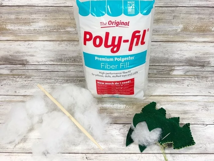 A Trio of Felt Trees Stuffed with Poly-Fil®