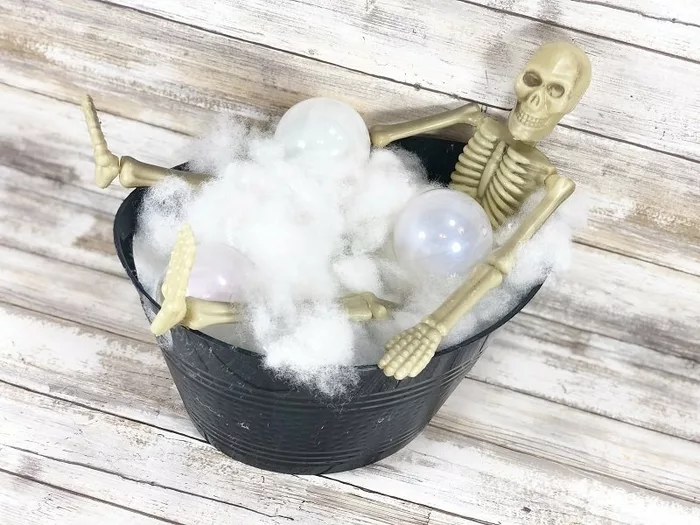 How to DIY Skeleton Bubble Bath with Poly-Fil