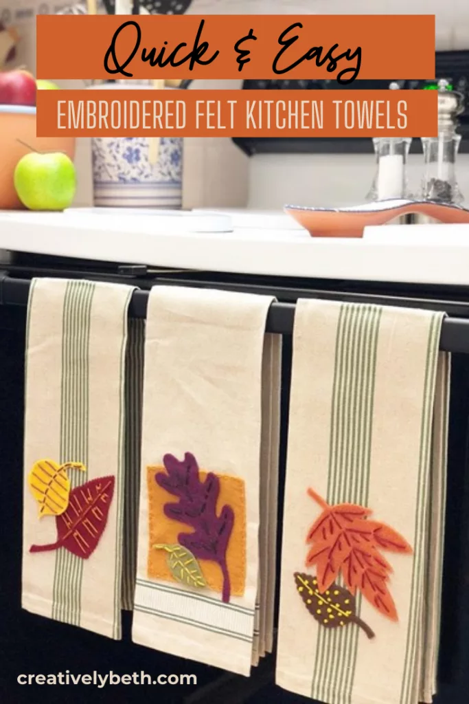 Easy DIY Embroidered Tea Towels - Twelve On Main