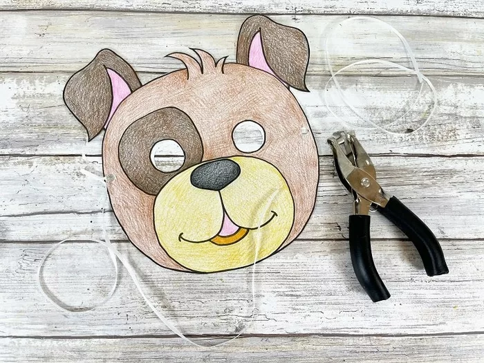 Free Printable Animal Masks to Color with Kids